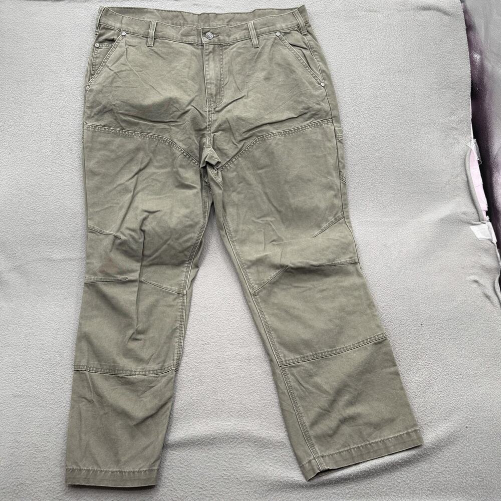 Harley-Davidson Pants Mens‎ 40x30 Green Canvas Utility Carpenter Workwear Casual